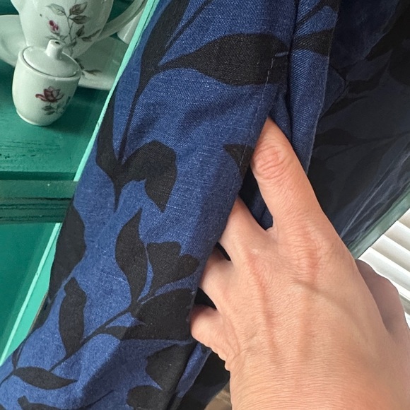 Kate Spade x Target Blue and Black Floral One-Shoulder Jumpsuit NWT - Picture 6 of 7